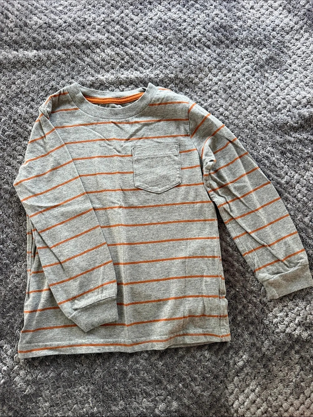 Carter's Green Dino Henley and Gray & Burgundy Long Sleeve Tee Set